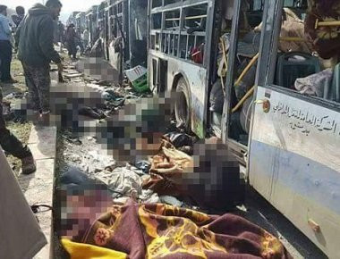 Συρία: 112 νεκροί άμαχοι και δεκάδες τραυματίες ο απολογισμός της χθεσινής βομβιστικής επίθεσης (φωτό, βίντεο)